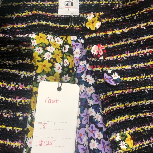 Cabi Headline Topper Size 8 Gorgeous Multicolored Jacket NWT 🏷️ - Picture 6 of 6